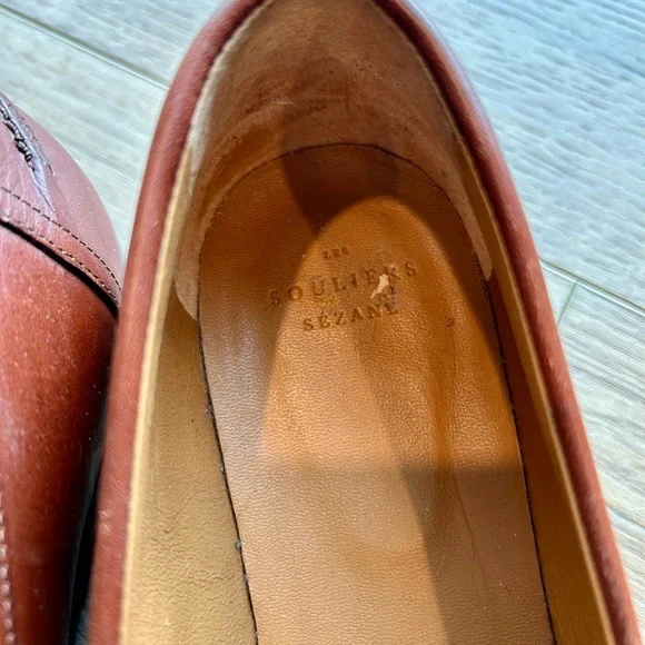 Sezane André Loafers Natural Heritage Leather - Size 8 - Picture 8 of 9